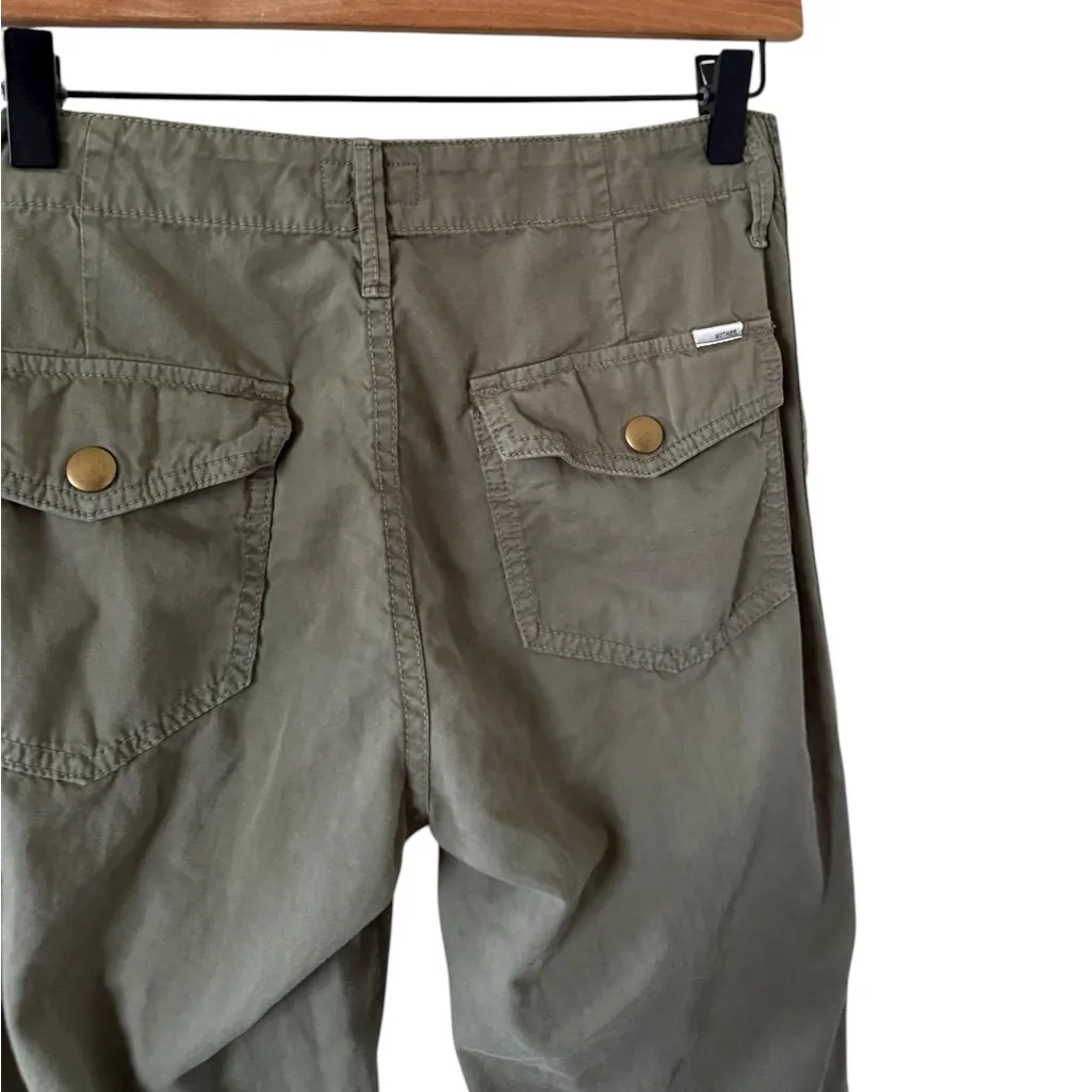 MOTHER The Army Racketeer Cargo Jeans Green Size 27 - Image 6