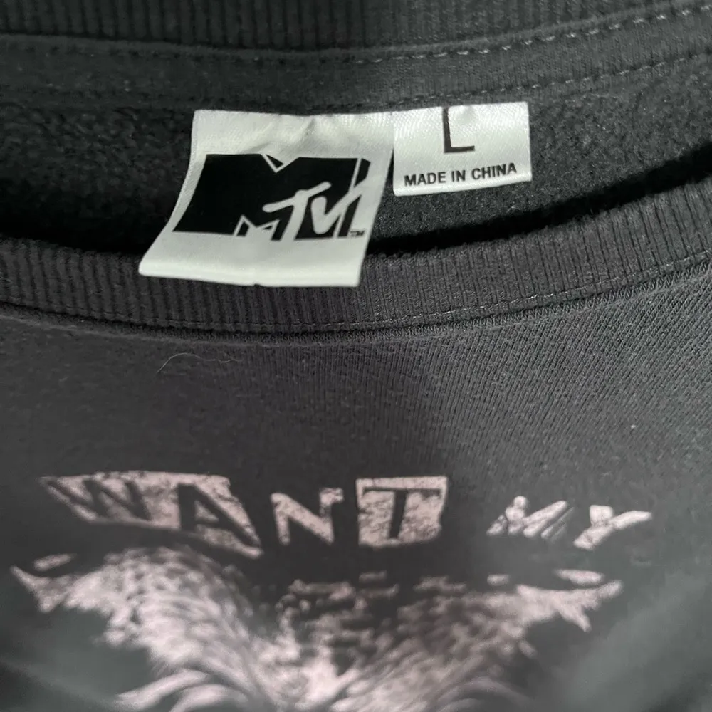 I WANT MY MTV Crewneck Pullover Sweatshirt. Unisex. Vintage. Women’s Size L GUC Black Size L - Image 3