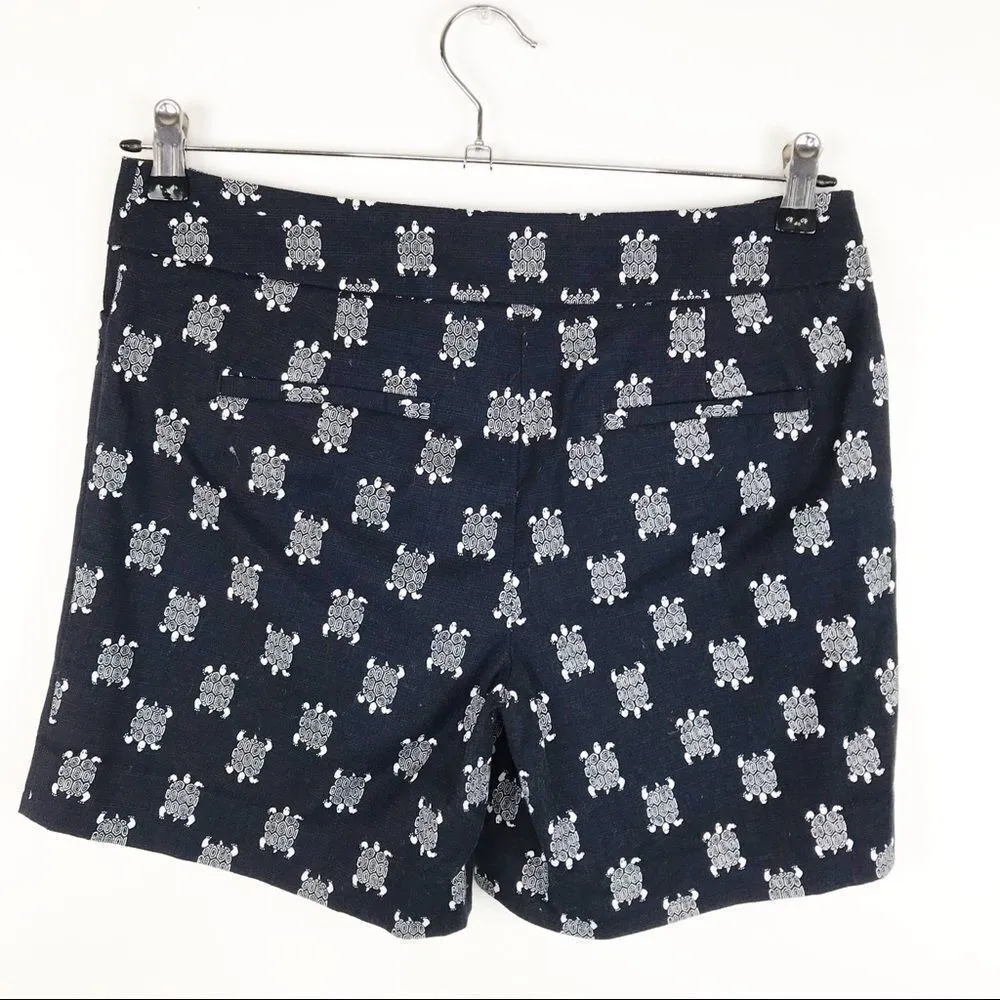 Loft turtle‎ print navy blue shorts - Image 3