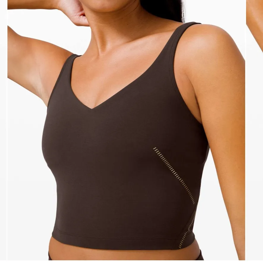 Lululemon Align High-Rise Pant 25" & Tank Set Gold French Press EUC - Image 7