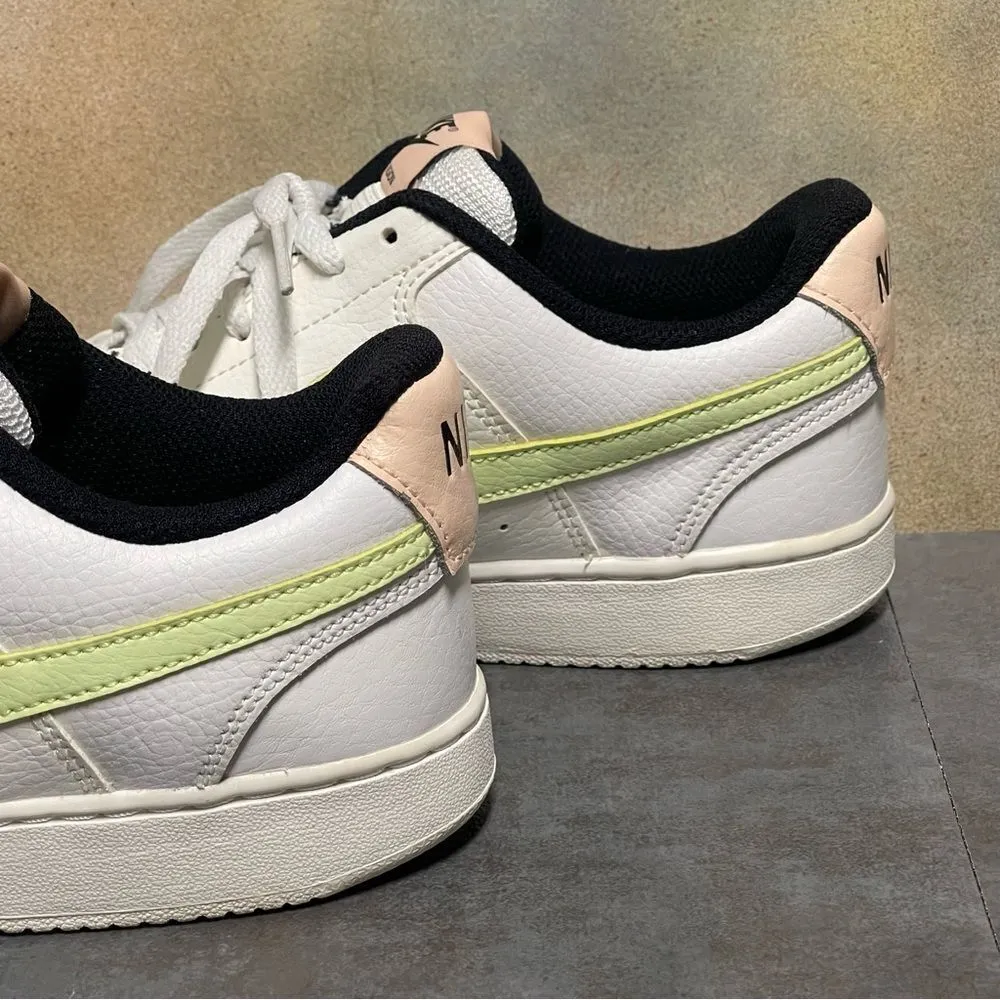 Nike Court Vision  White/Green Women's Leather Tennis Shoes Size 9 - Image 14