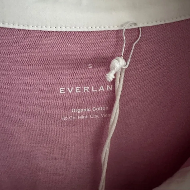 Everlane NWT The Retro Polo Organic Cotton Size: Small Color: Mauve - Image 4