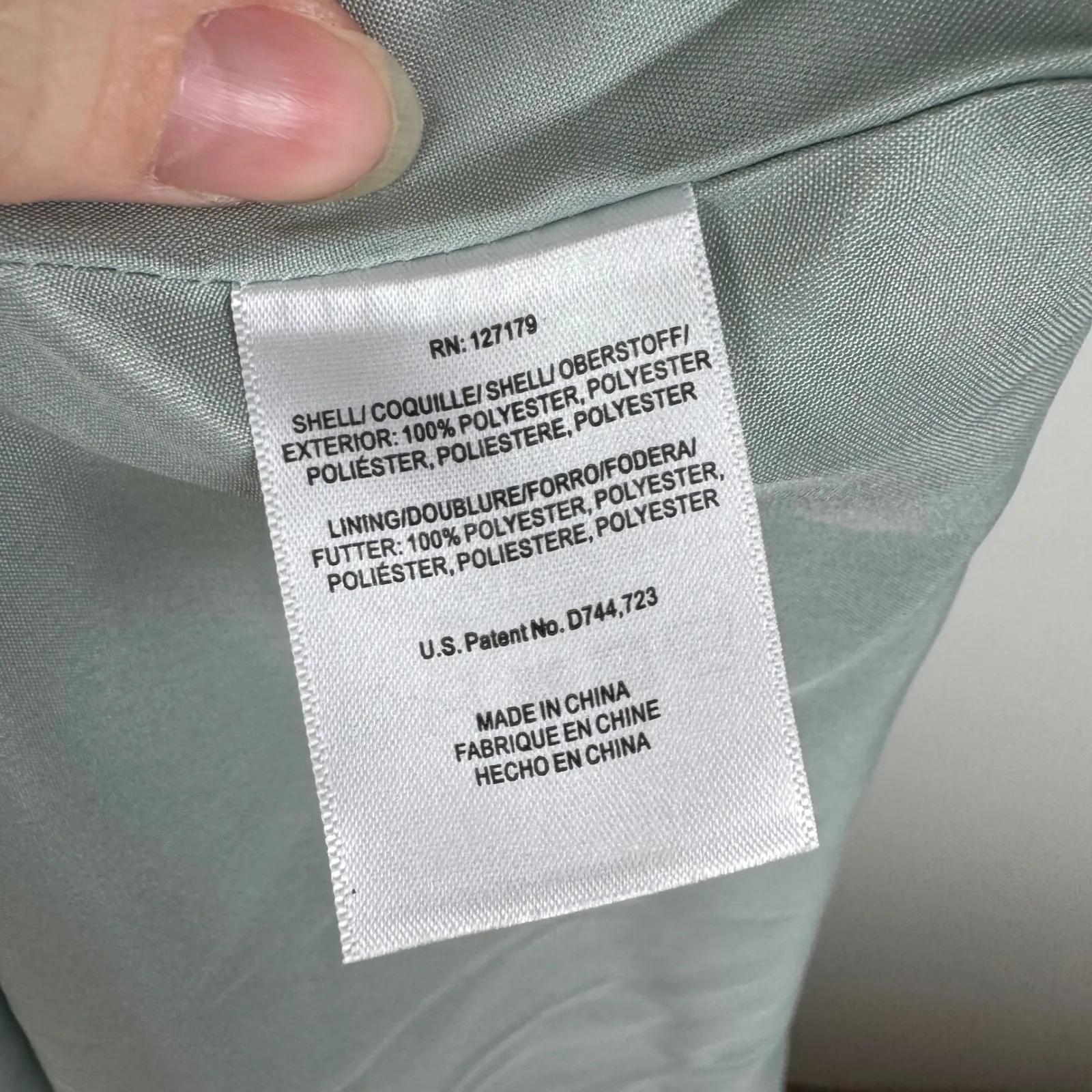 NWT Jenny Yoo Cerise Maternity Morning Mist Luxe Chiffon Bridesmaid Dress Size 8 Green - Image 11