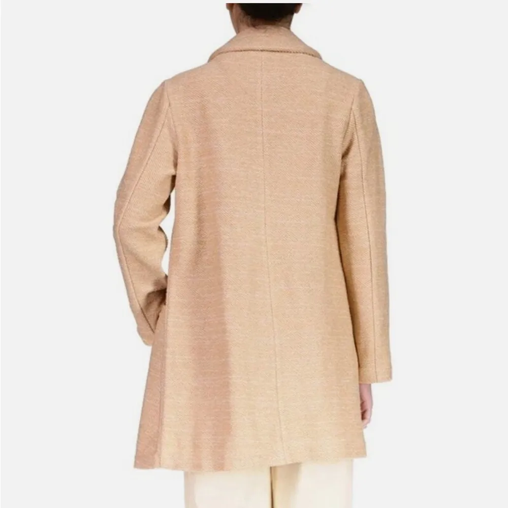 Sanctuary Carleton Cotton Blend Coat Tan Blazer Modern Tailored Suit Jacket - Image 7