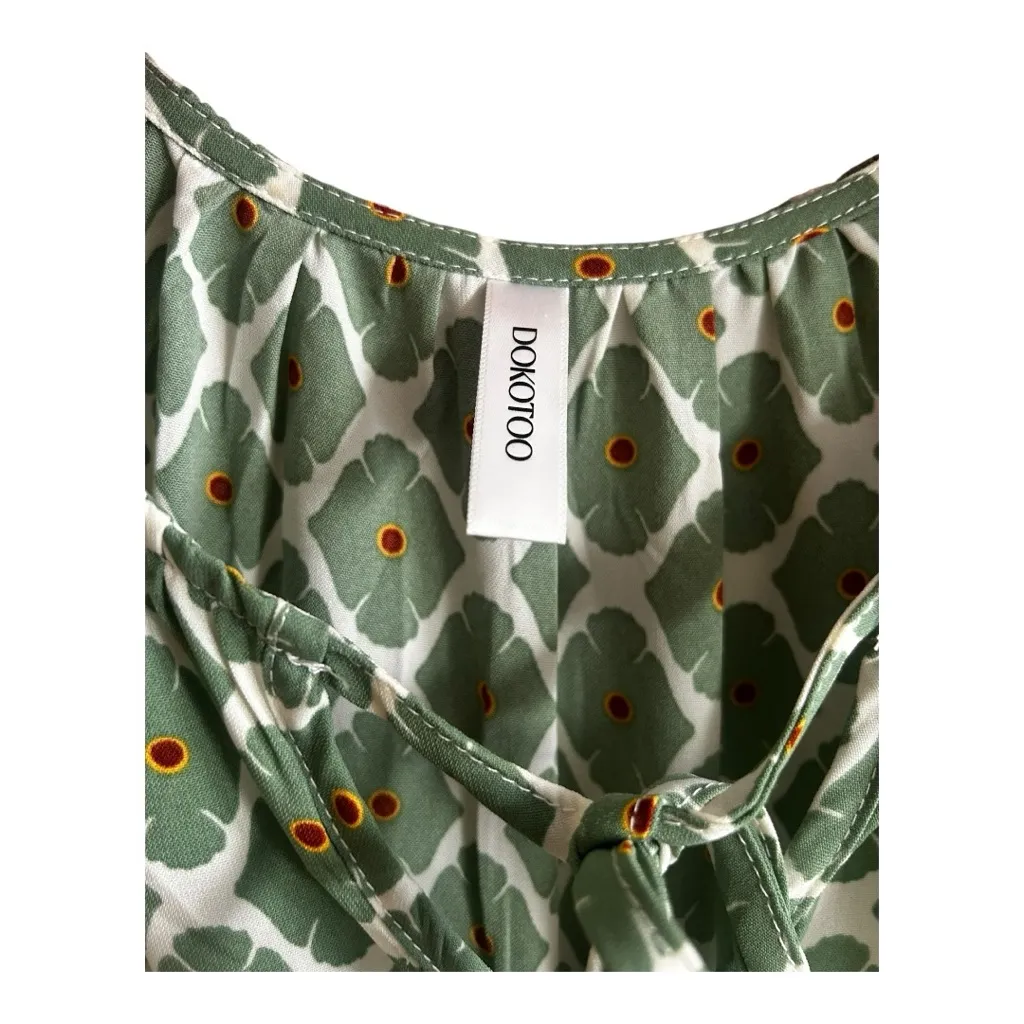 Dokotoo geometric green maxi dress Size Medium - Image 4