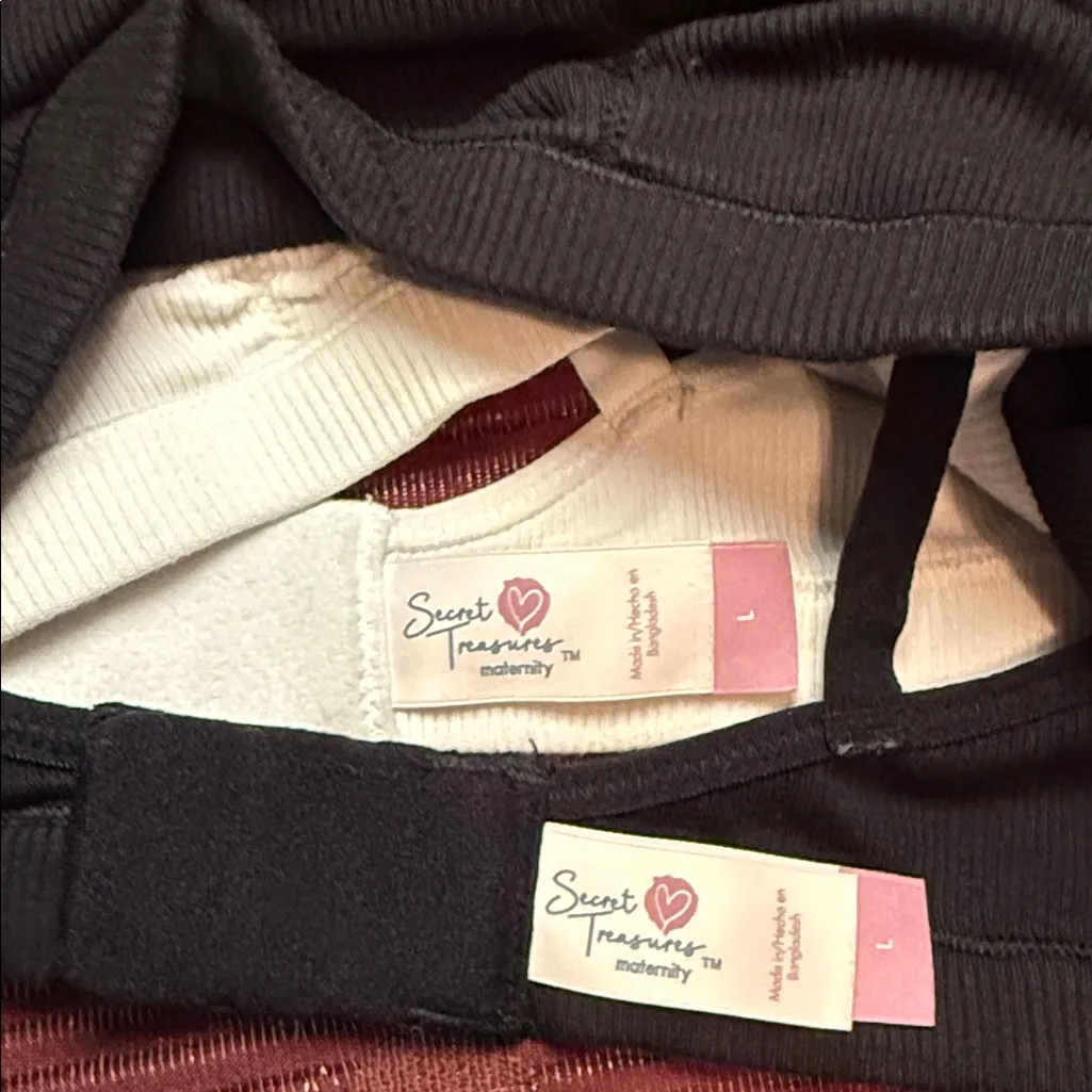 Women's Black and Cream Lace Trim Bralette Set Size L - Image 4