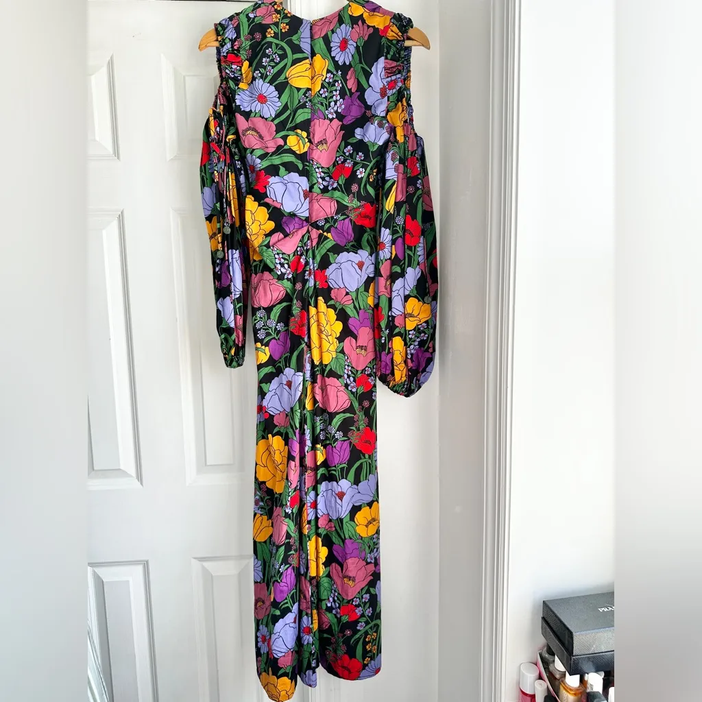 Farm Rio Bucolic Garden Cut Out Maxi Dress - Image 9