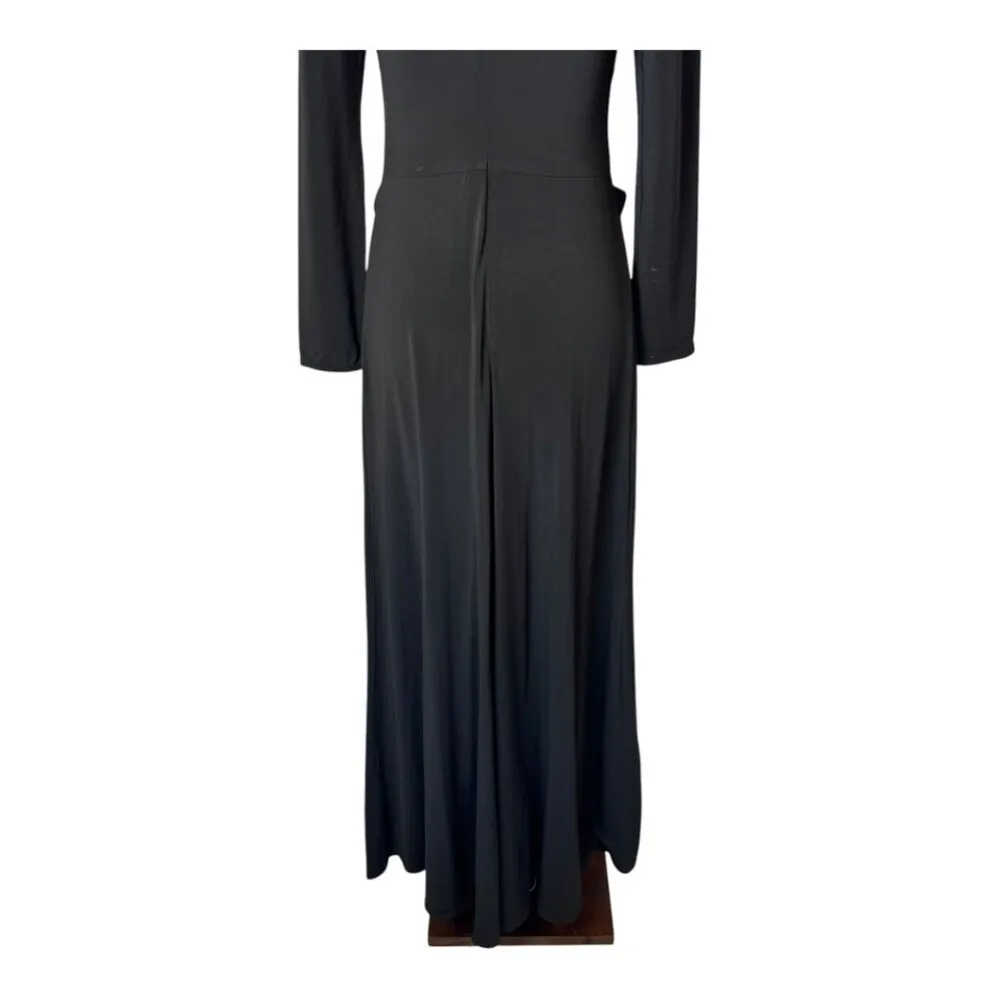 Halston Heritage Dress XS Women‎ Stretch Matte Jersey Long Sleeve Gown Cocktail - Image 7