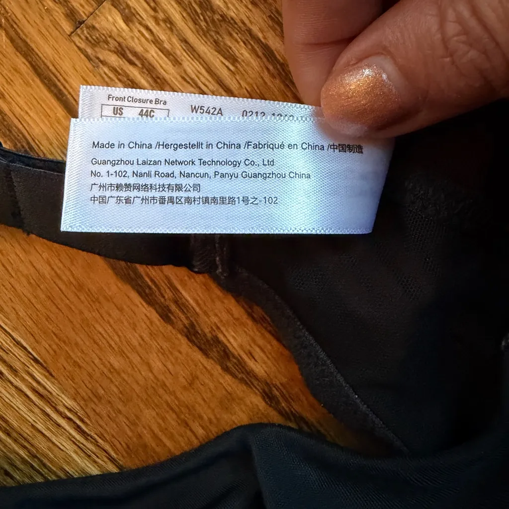 Delimira Front Closure Racerback Unlined Bra – Black
Size 44C Black - Image 6