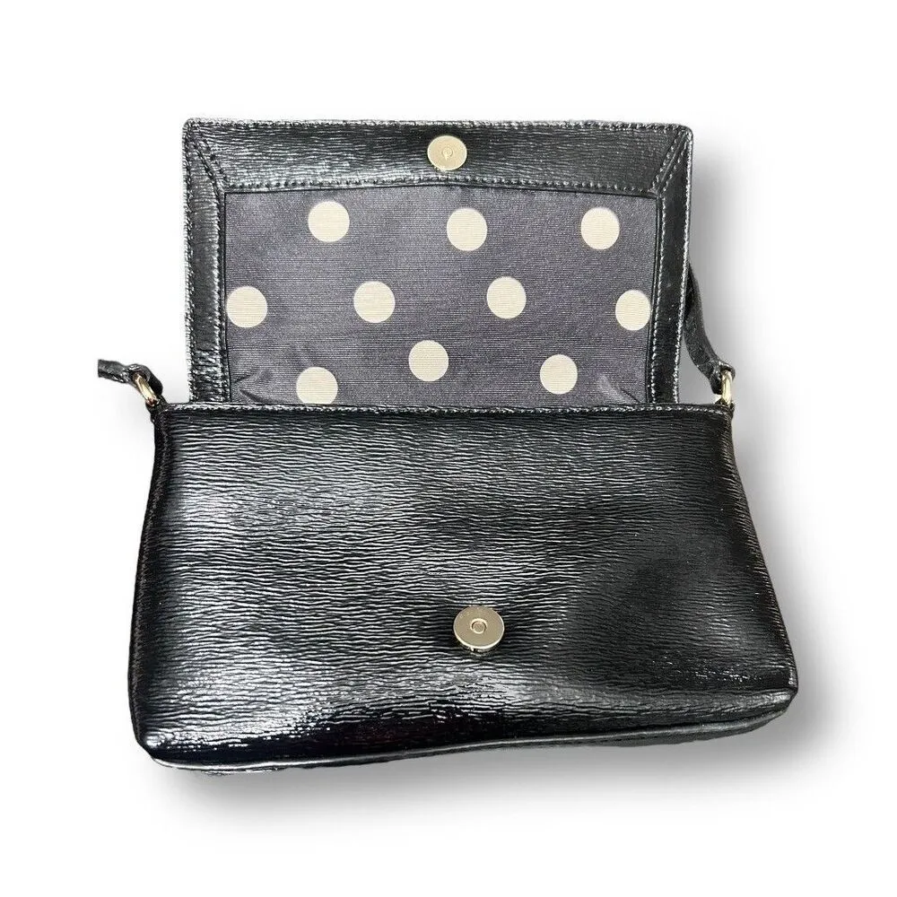 Kate Spade New York Cedar Street Patent Aster Crossbody Bag Black - Image 10