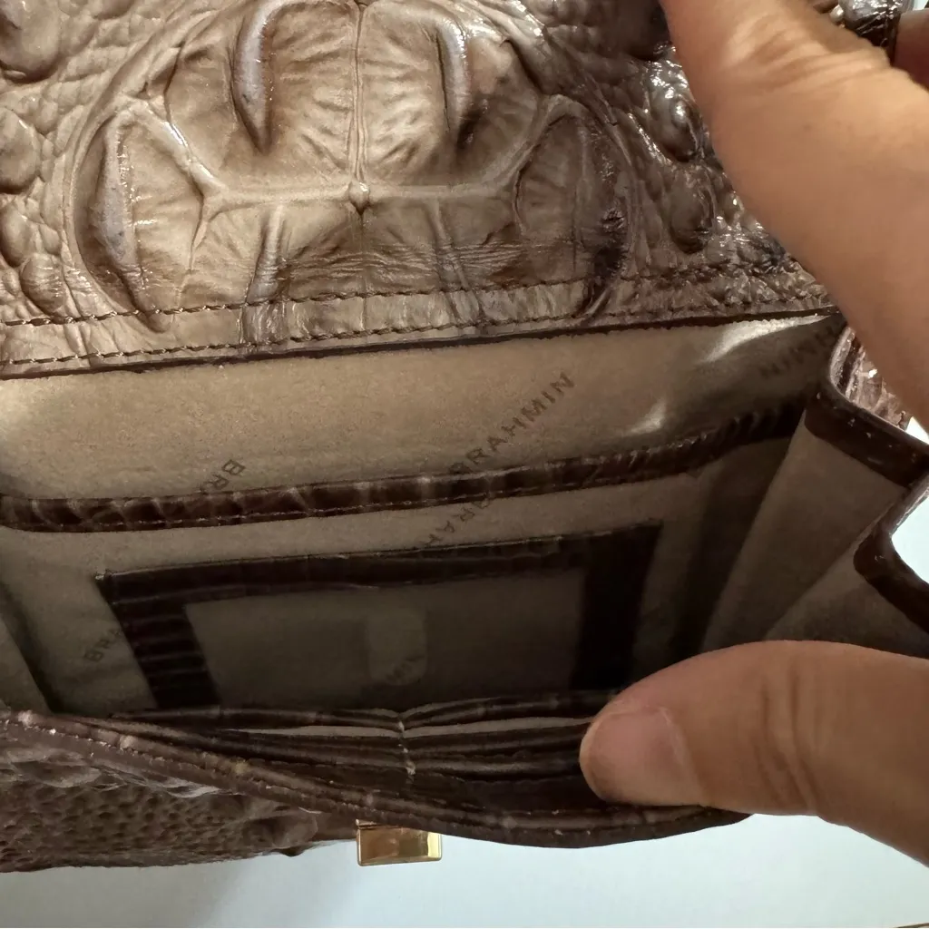 Brahmin Brown Crossbody Handbag - Image 4