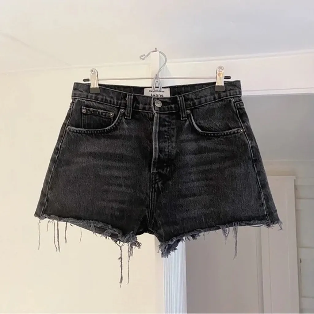 Reformation Jeans Dixie High Rise Jean Short in Pacific Size 28 Retail $78 - Image 5