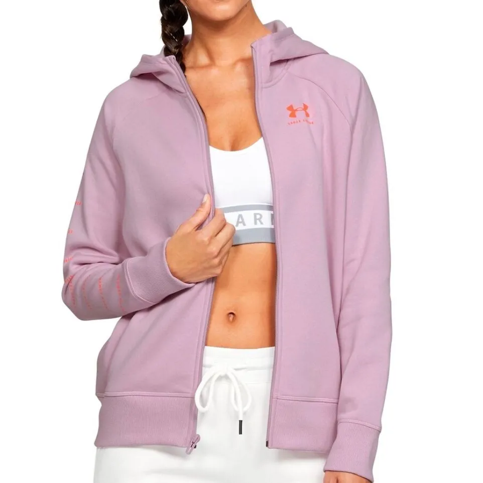 Under Armour Rival Fleece Sportstyle Hoodie light pink-purple Size‎ M - Image 16