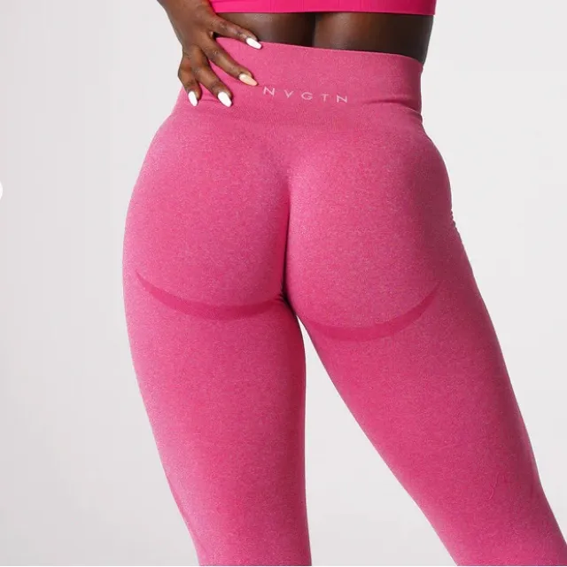 NVGTN Contour Seamless Leggings Pink New Without Tags - Image 3