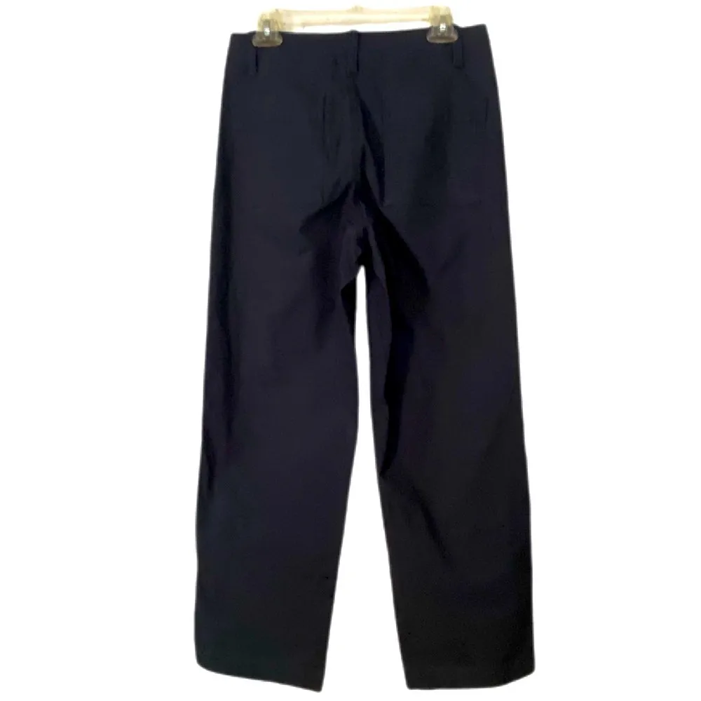 a new day Stretch Chino Pants Straight Leg High Waist Navy Blue Size 6 - Image 13