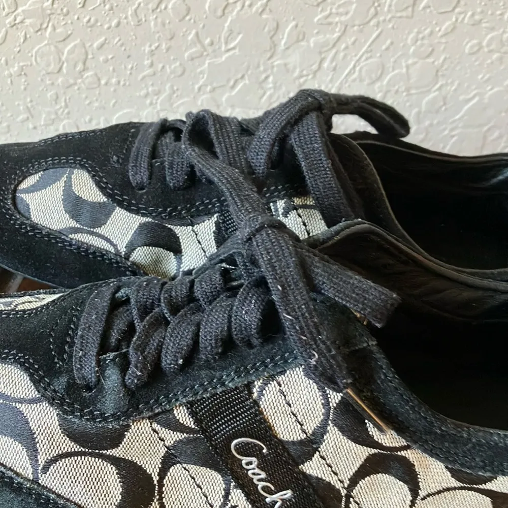 Coach: Black & Gray Baylee (A1474) Sneakers- 8 - Image 11