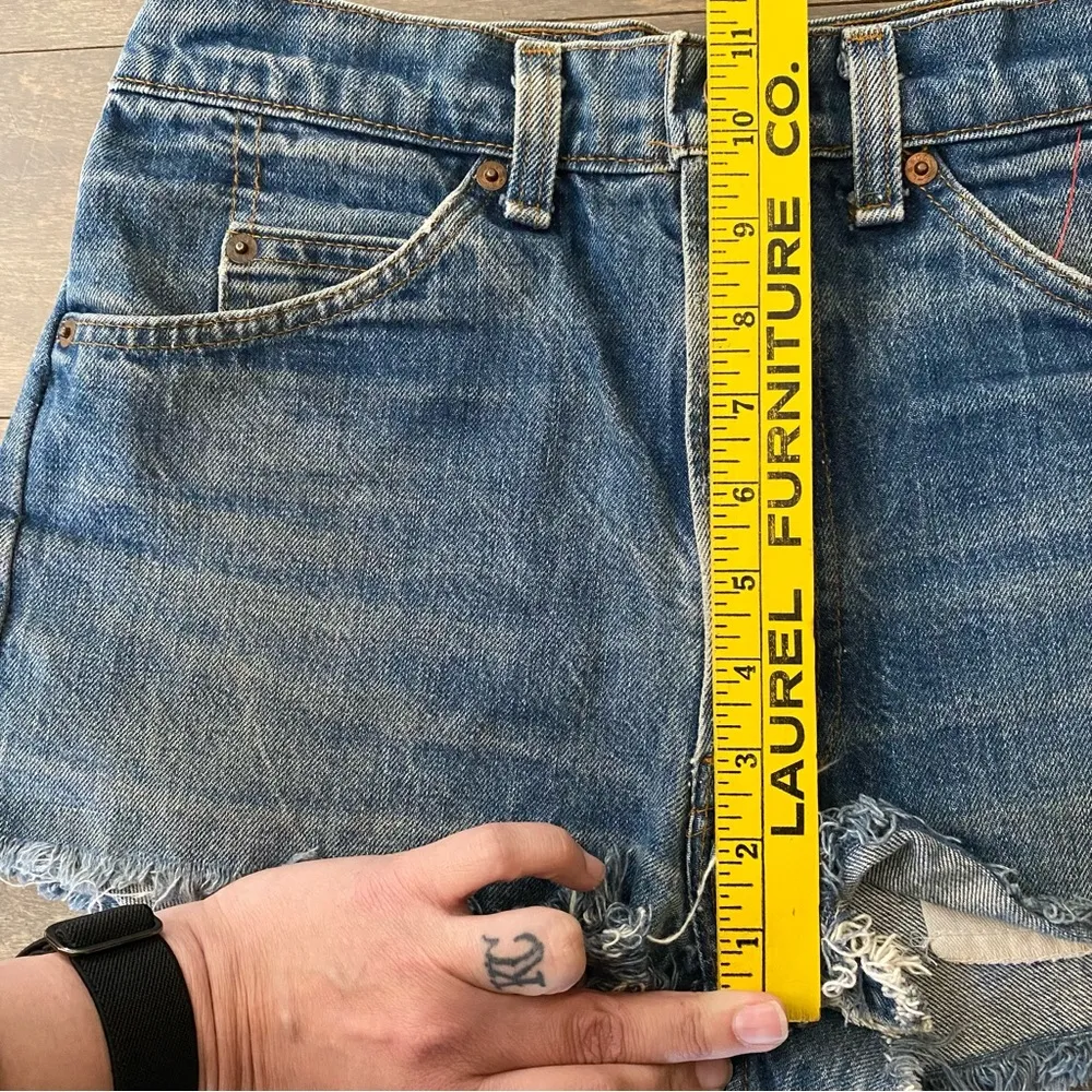 🧡HOST PICK🧡Vintage 90’s Levi’s 505 Orange Tab Cutoff Shorts - Image 5