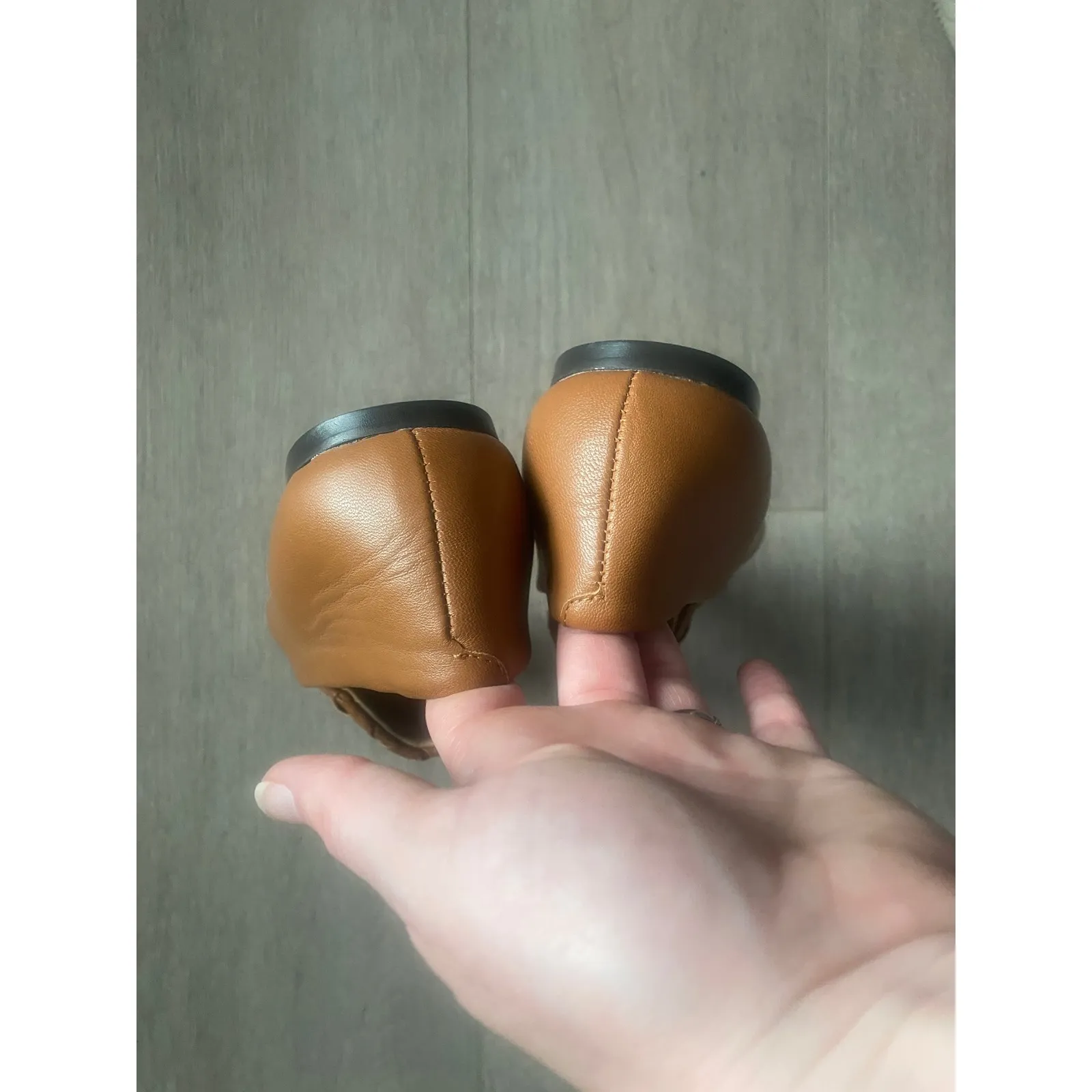 Banana Republic Woven‎ Leather Soft Loafer Caramel Size 9.5 NEW - Image 5