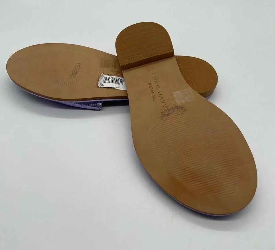 🆕Pure Navy Sandals Slip on Purple Size 8.5 - Image 6