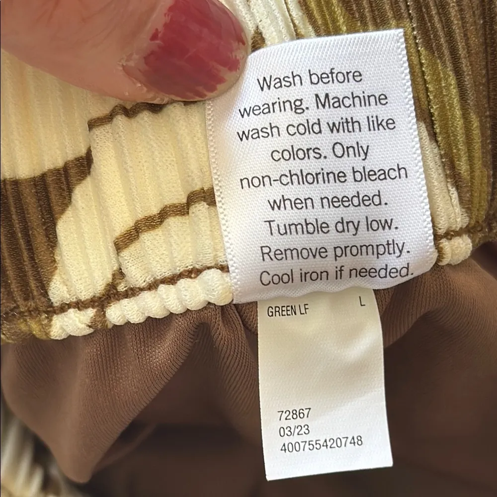 NWT Nine West Floral Pleated Pants Size Large - Image 12