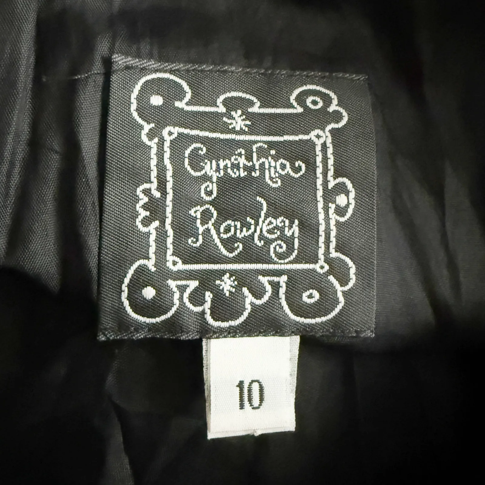 CYNTHIA ROWLEY | Black Maxi Formal Dress Satin Edge Sleeveless Long | Size 10 - Image 6