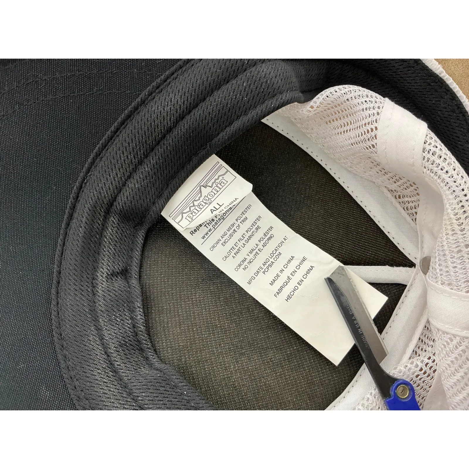 Patagonia Trucker Hat Geometric Print Mesh Back Snapback Adjustable - Image 6