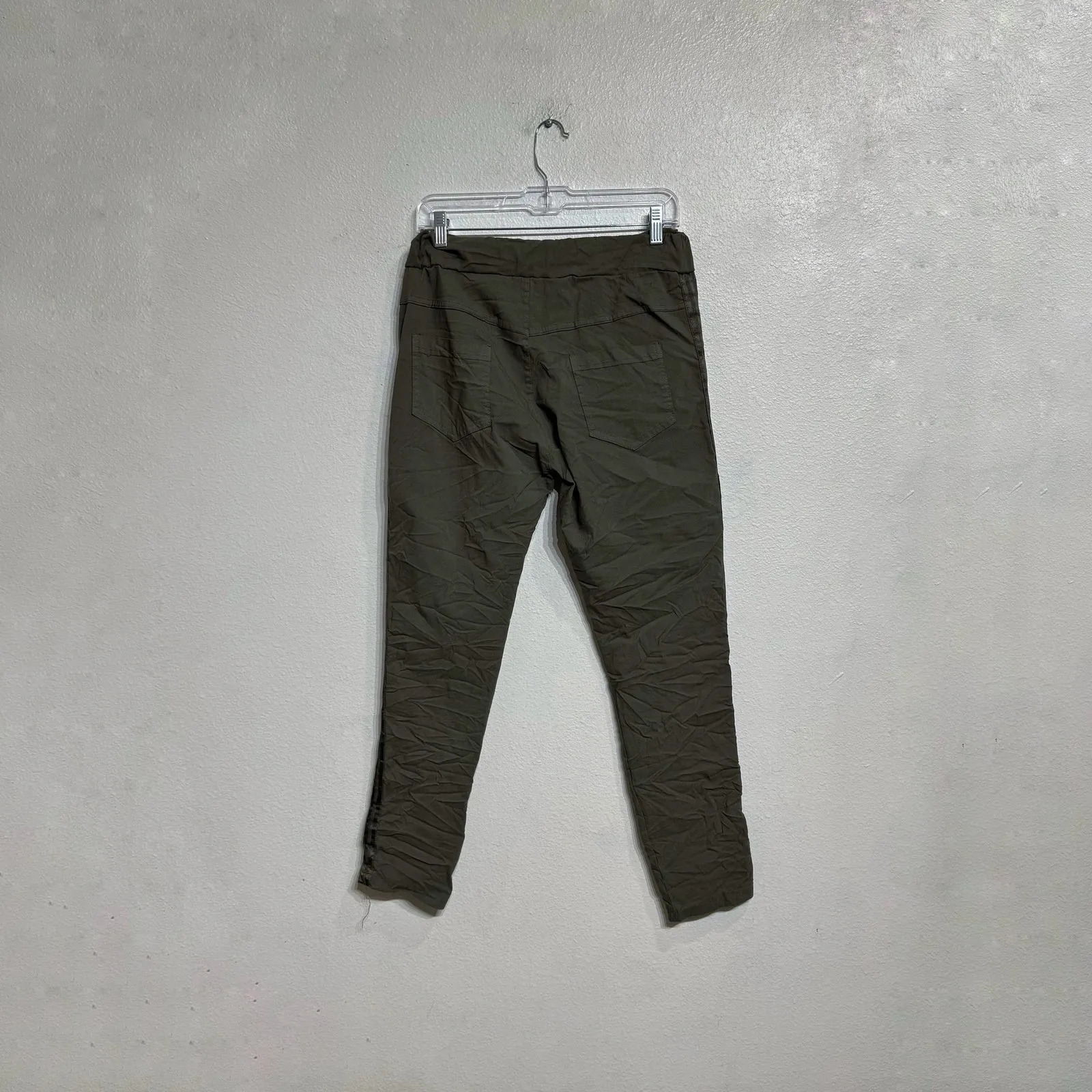 Brand Bazar Olive Green Drawstring Pants Sz M NWT Size M - Image 10