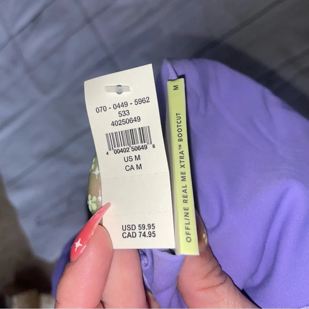 NWT Aerie Xtra Bootcut Pants Purple Solar Flare - Image 8