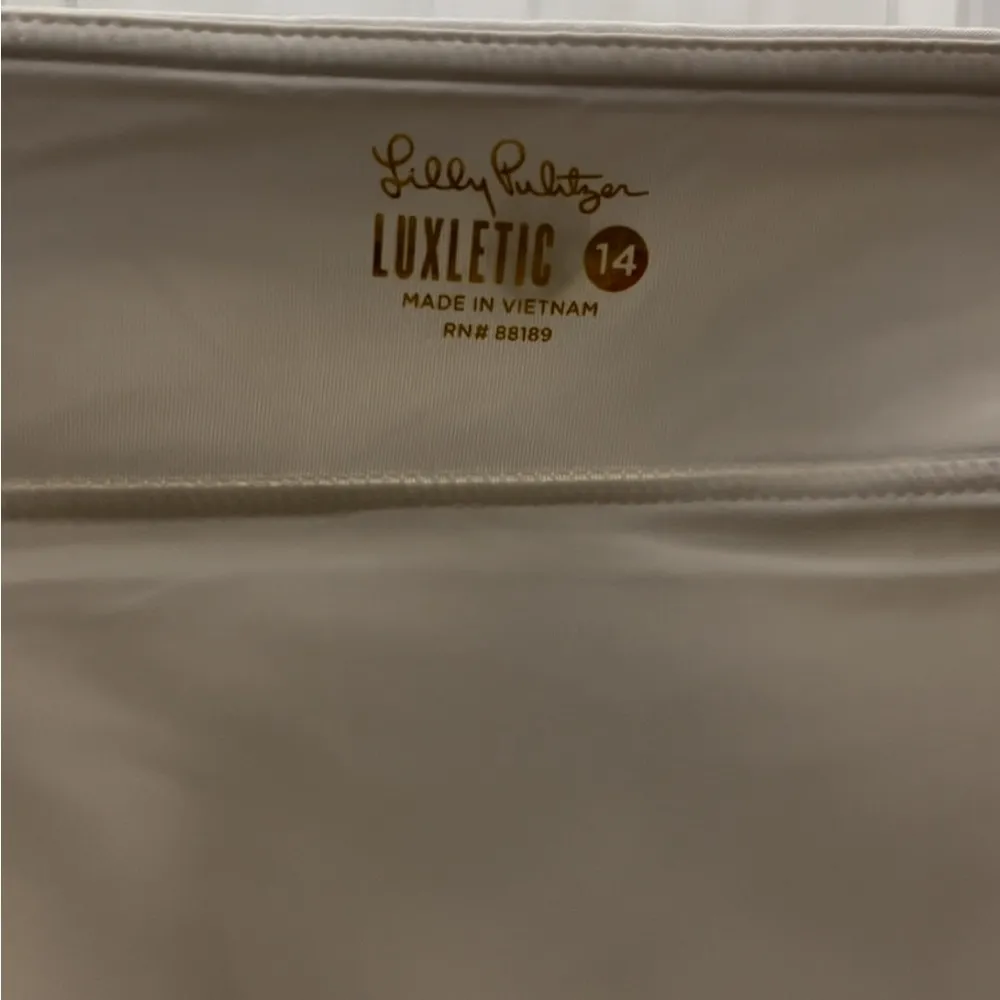 Lilly Pulitzer Luxletic Monica Mini Skirt Skort & Crochet Hem - Size 14 - Image 15