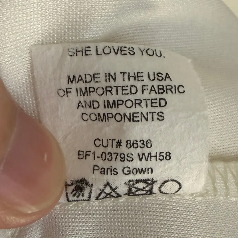 NEW Show Me Your Mumu SMYMM Paris Gown in White Large L - Image 9