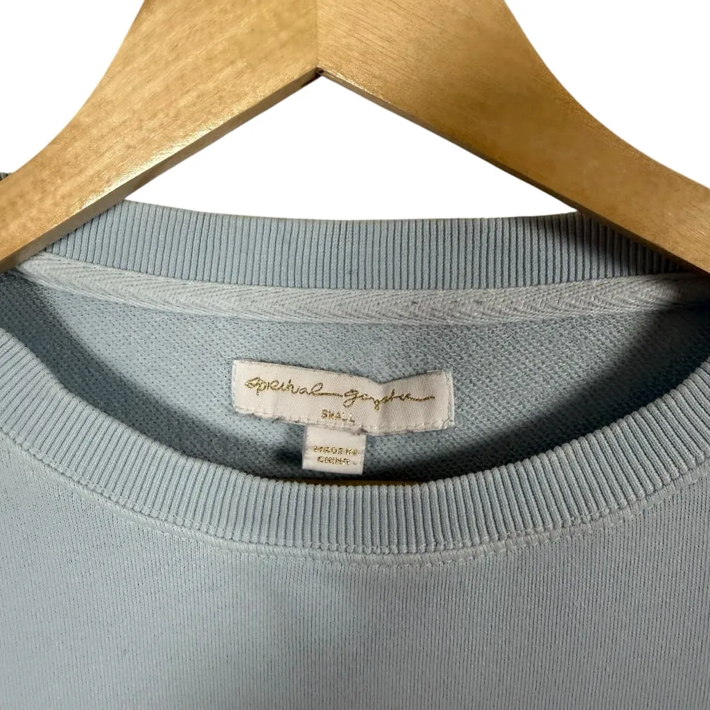 Spiritual Gangster Women’s Sunshine Mazzy Crewneck Pullover Blue/Yellow S - Image 6