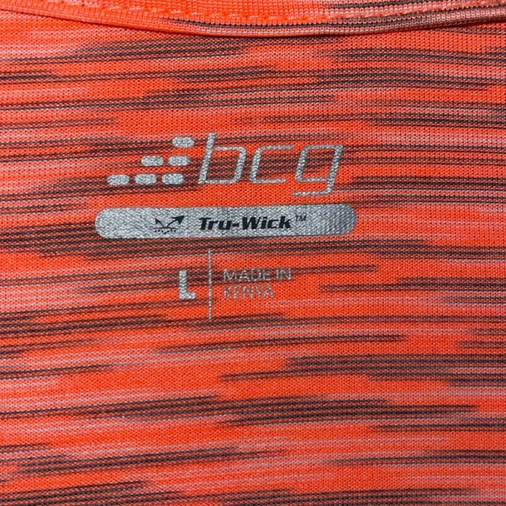 BCG Tru-Wick Multicolor V-neck Top Size L - Image 4