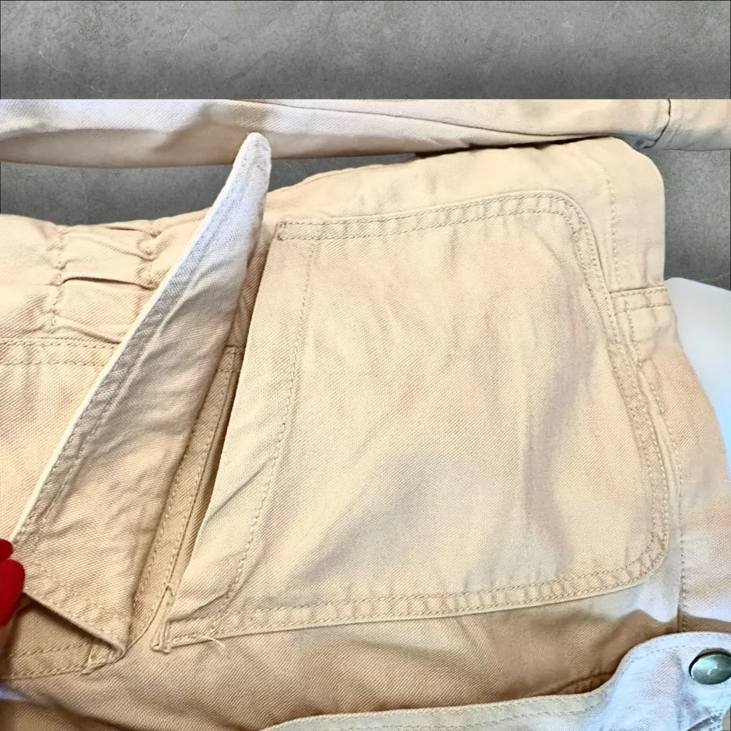 LOFT Beige Utility Jacket-Lightweight Cotton Twill with Pockets (980) - Image 10