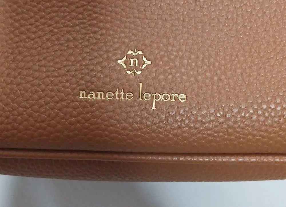 NWOT  brown pebble leather hand bag - Image 2