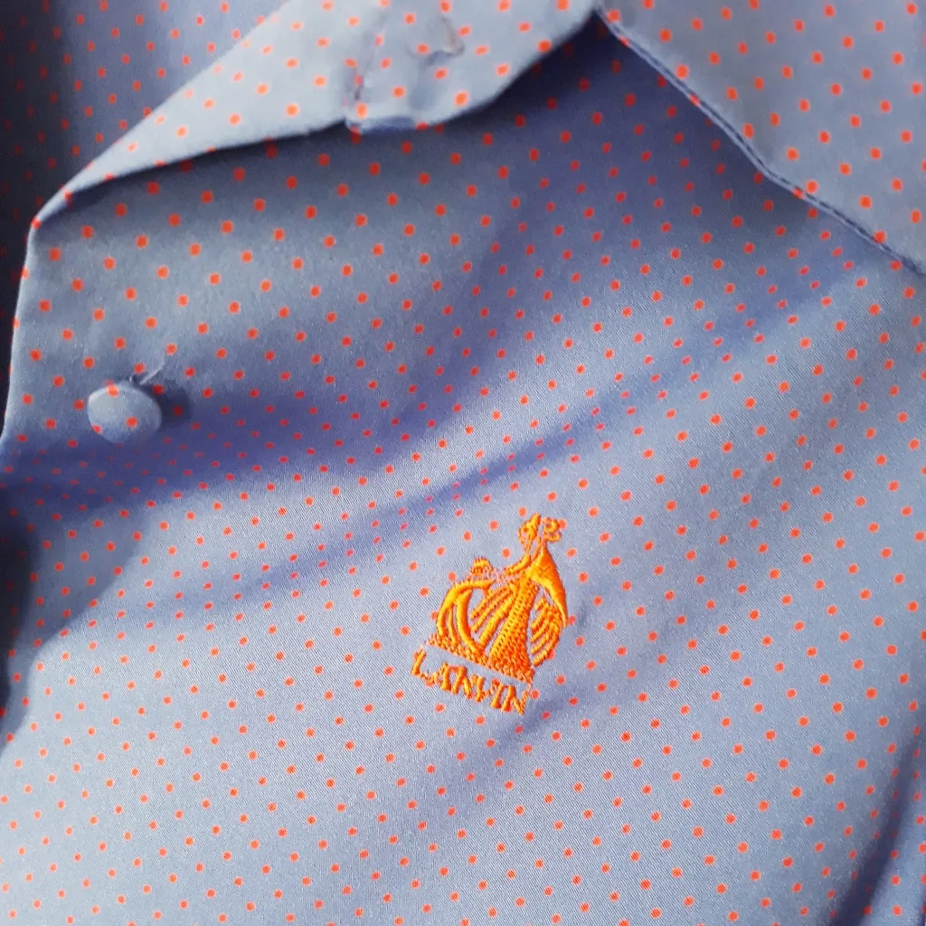 Vintage Lanvin embroidered logo top - Image 3