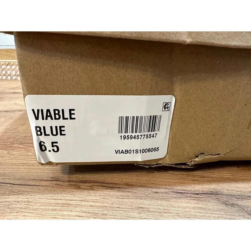 Steve Madden Viable Heels Cobalt Blue Rhinestones Bow Design Size 6.5 NIB Dressy - Image 11