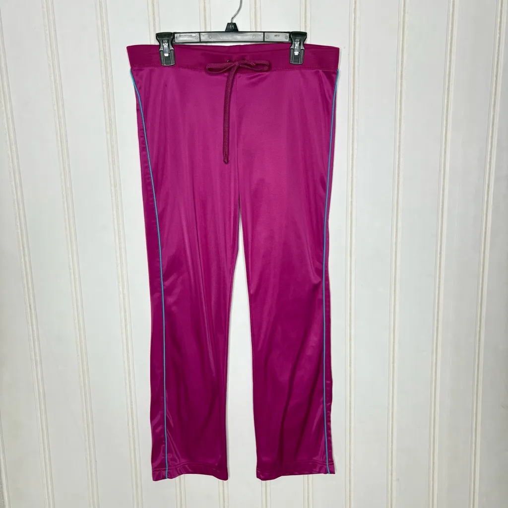 Johnny Was  Fuchsia Track Pants with Blue Trim 380 - Image 7