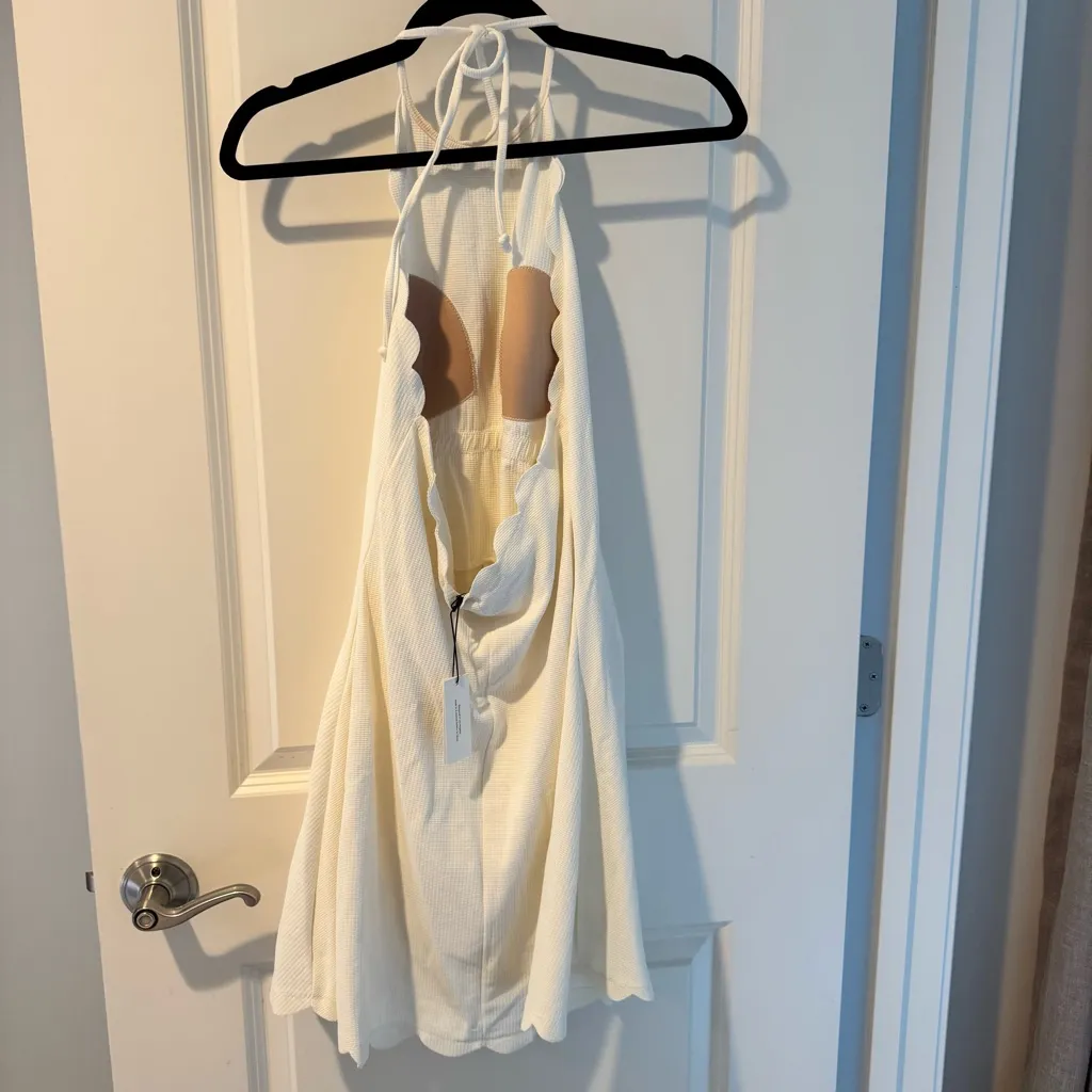 NWT Marysia Bianca Halter Athletic Dress in Coconut White | L Size L - Image 5
