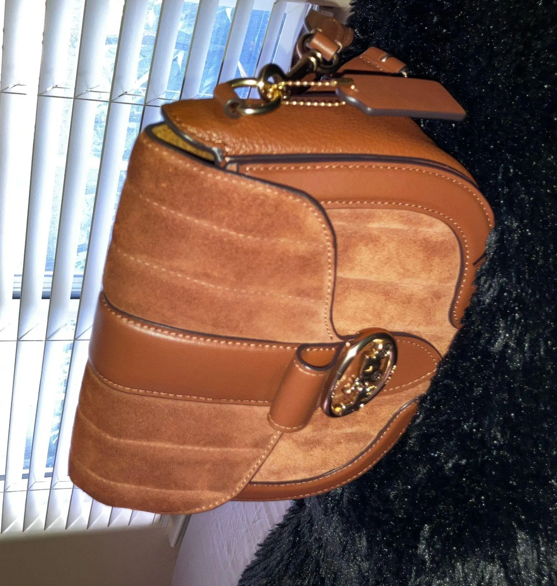 Suede Leather Purse - Image 2