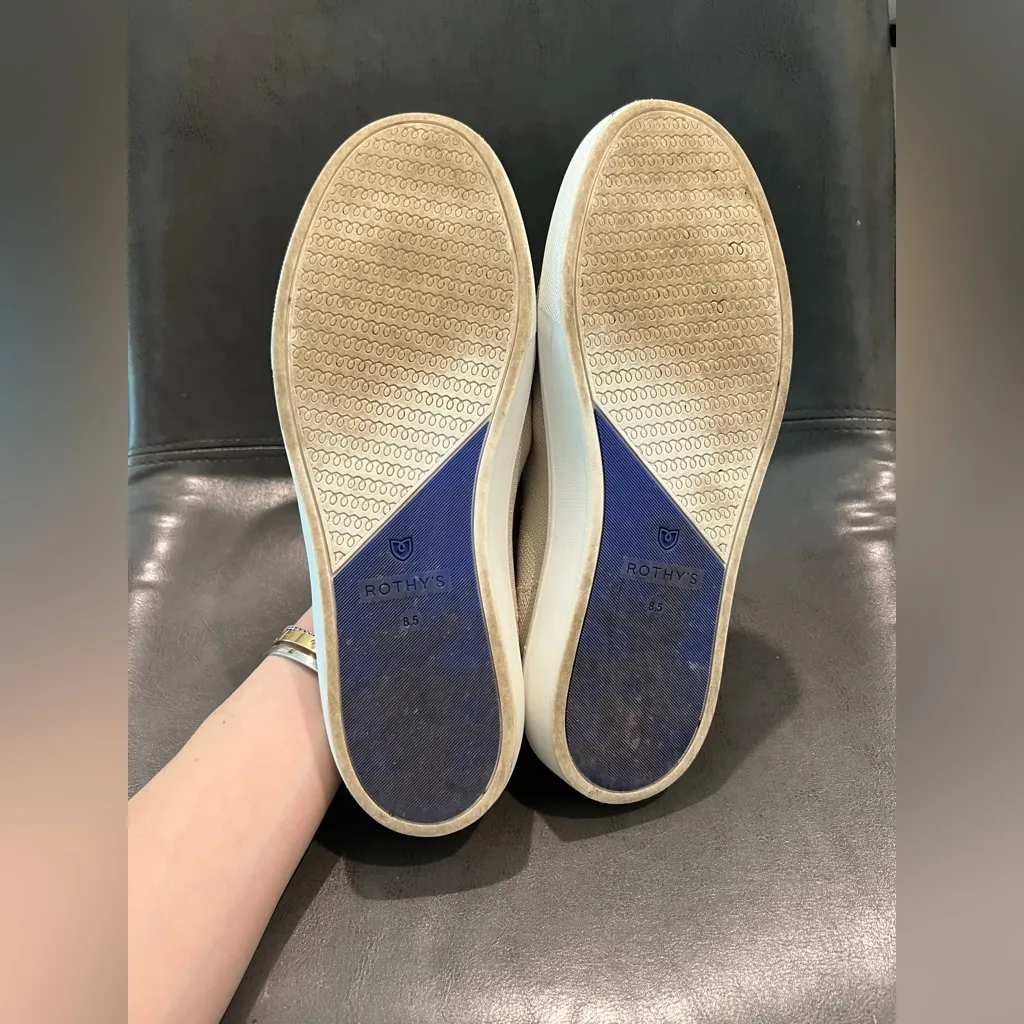 Rothy's  Women's The Original Slip Sneaker 8.5 Sand - Image 5