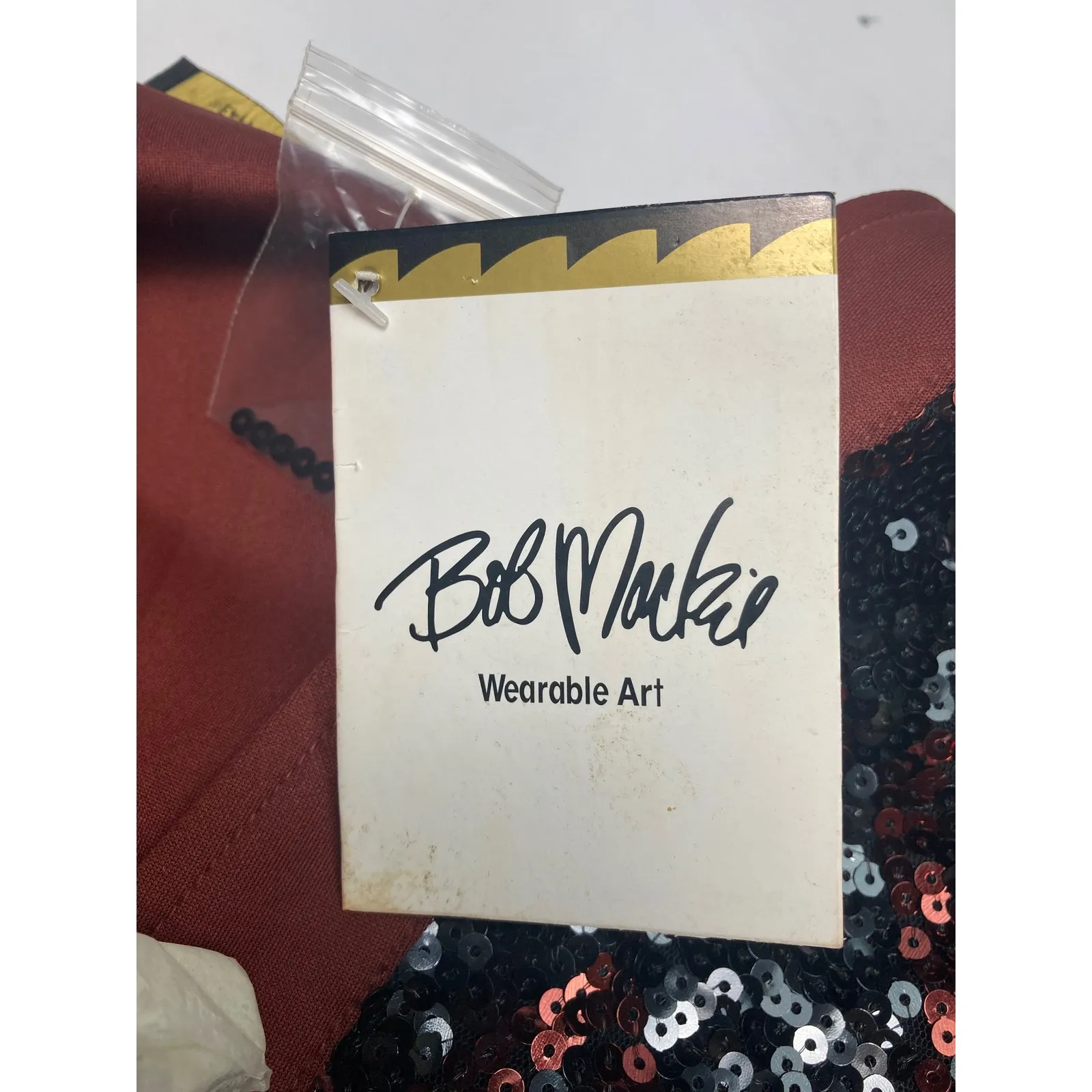 Bob Mackie Wearable Art Rust‎ Sequin Jacket XL NWT - Image 6