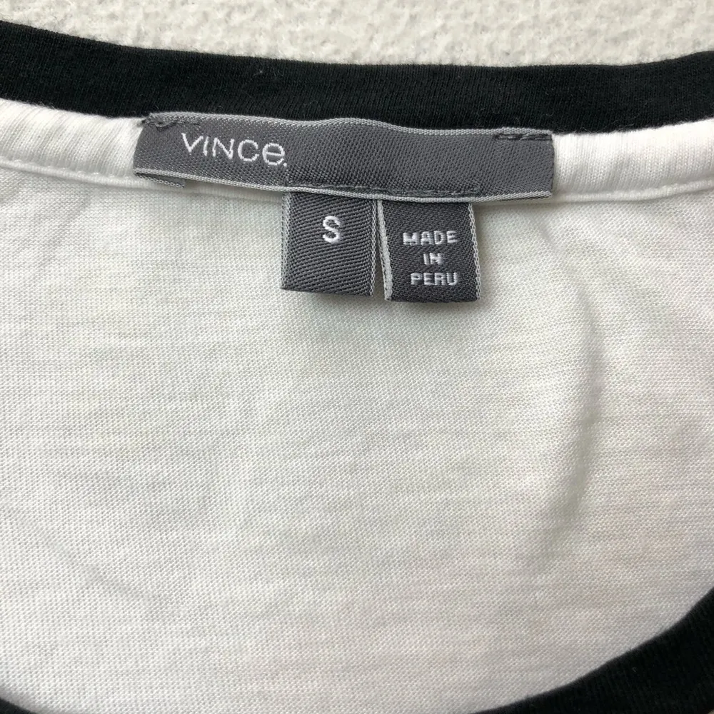 Vince Colorblock Short Sleeve Tee Blue Black - Image 4