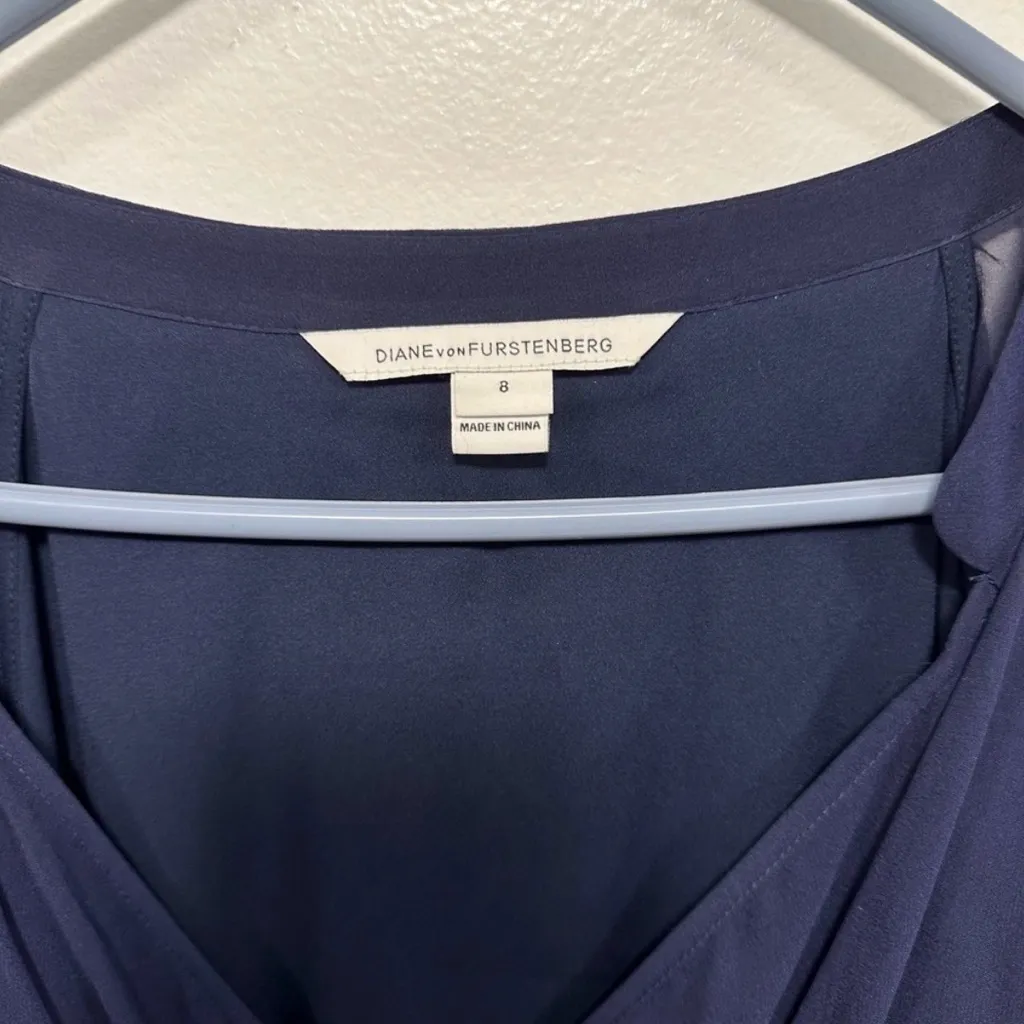 Diane Von Furstenberg Deep blue tunic dress! Size 8 - Image 3