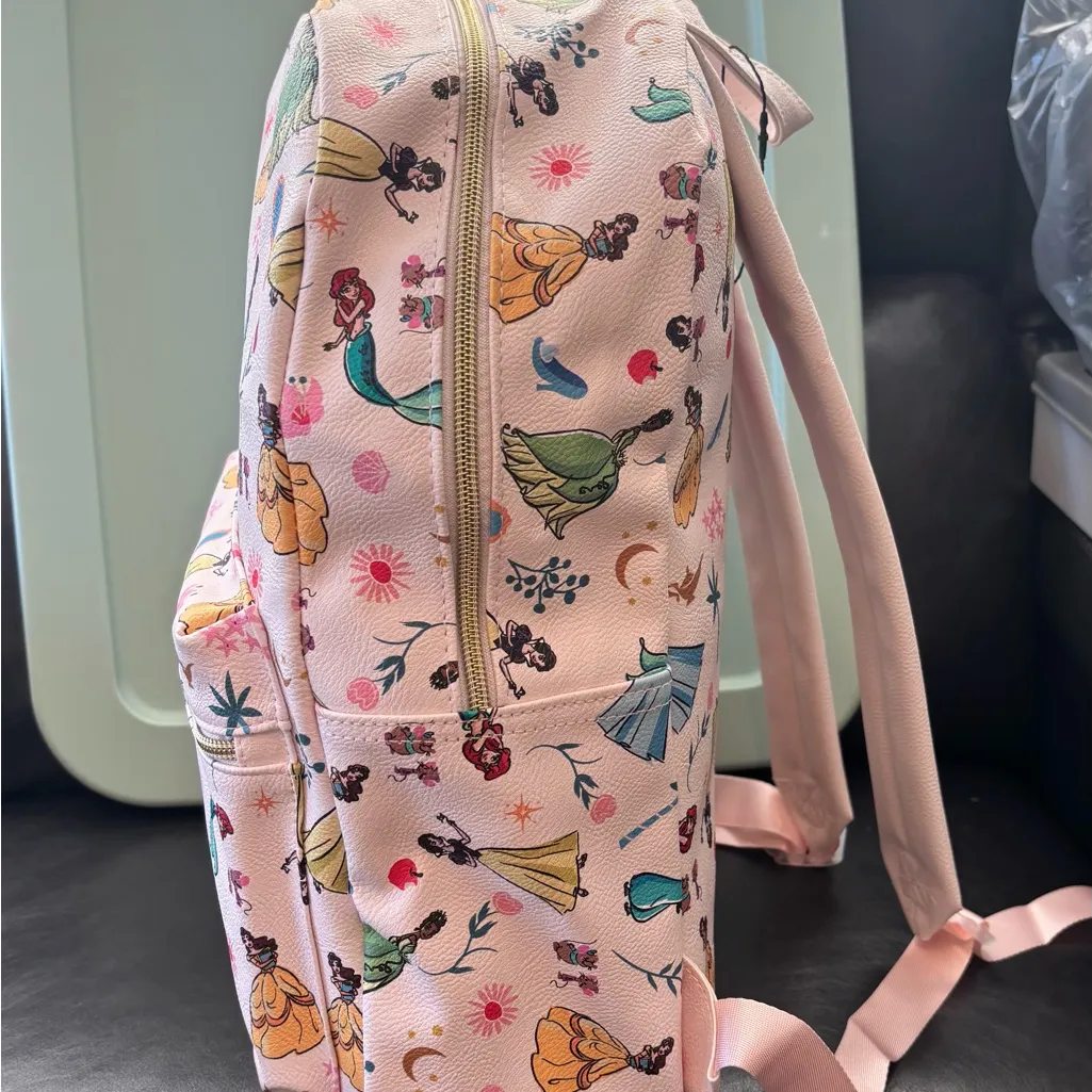 Disney Princesses all over print mini backpack bag purse - Image 3