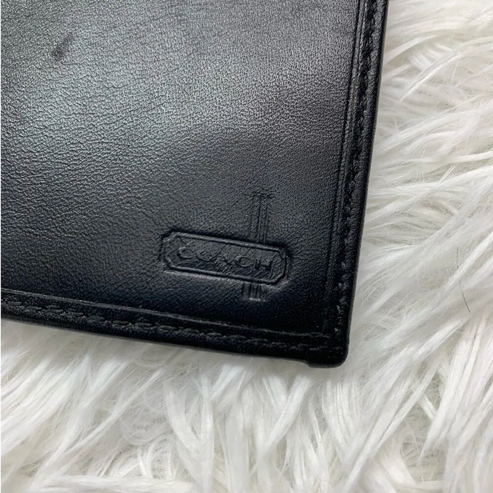 COACH Black and Gray Checkbook - Image 4