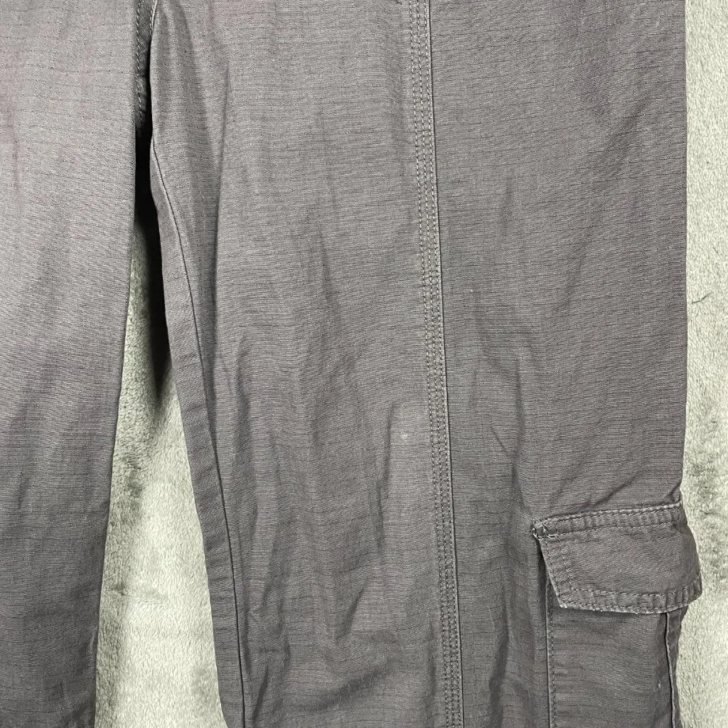 Brandy Melville Kim Cargo Pants One Size Gray Mid Rise Y2K Grunge Bungee NWT - Image 9