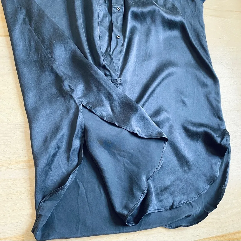 Go by Go Silk blouse (silk/cotton) NEW Blue Size XS - Image 9