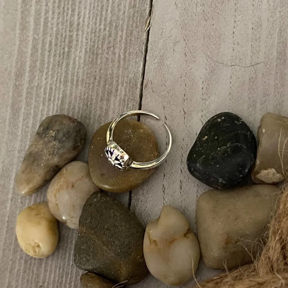 Sterling Silver Twinkle Star Toe Ring - Image 3