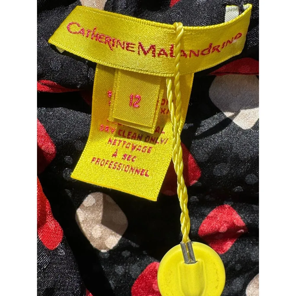 Catherine Malandrino 100% Silk Jumpsuit Summer 2016 Collection Size 12 - Image 8