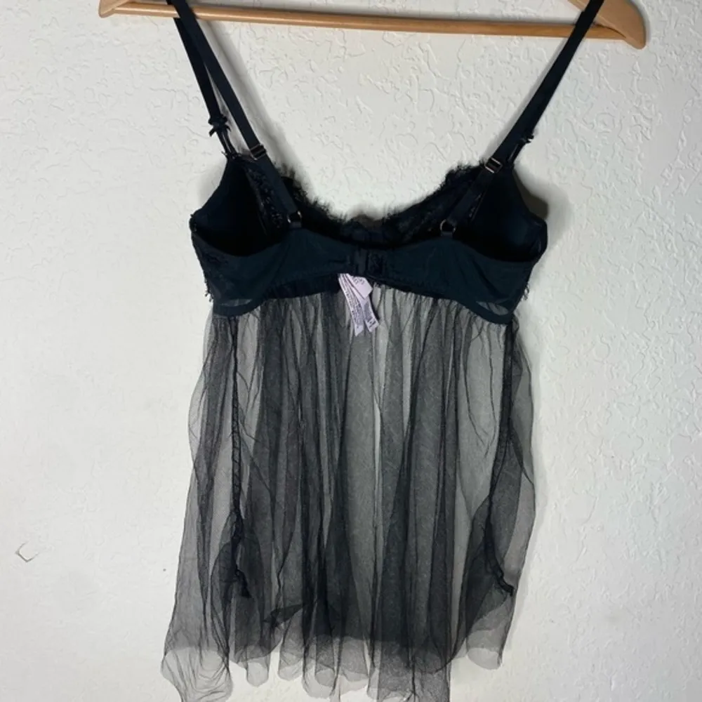 Victorias Secret Black Sexy Mesh Night Gown (‎ M ) - Image 6